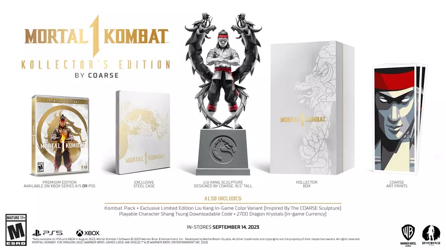 Trois éditions du jeu de combat Mortal Kombat 1 ont été publiées. L'édition collector comprendra une figurine de l'antagoniste principal du jeu.-2 Trois éditions du jeu de combat Mortal Kombat 1 ont été publiées. L'édition collector comprendra une figurine de l'antagoniste principal du jeu.-2