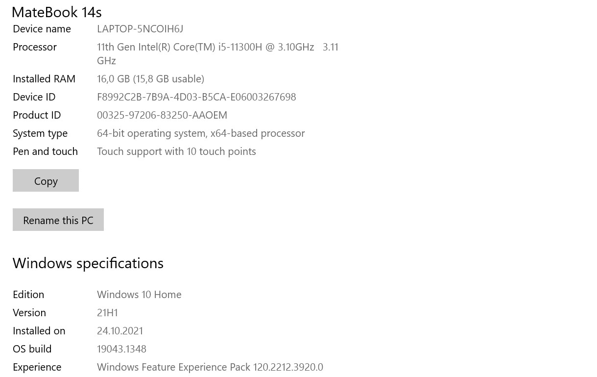 Test du Huawei MateBook 14s : ordinateur portable Huawei avec services Google et écran rapide-27 Test du Huawei MateBook 14s : ordinateur portable Huawei avec services Google et écran rapide-27