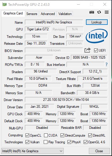 Acer Predator Triton 300 SE : un prédateur de jeux de la taille d'un ultrabook-35 Acer Predator Triton 300 SE : un prédateur de jeux de la taille d'un ultrabook-35