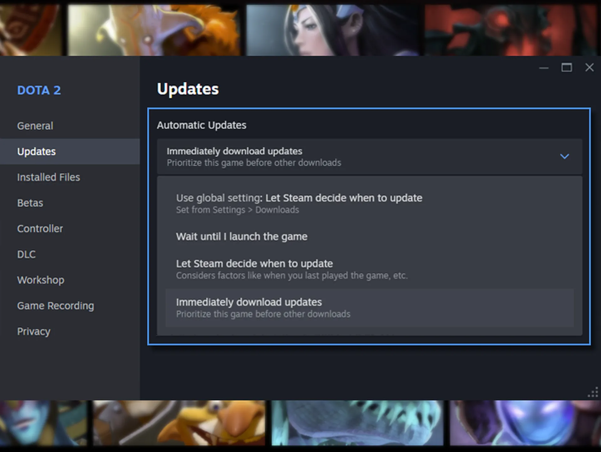 Un exemple du nouveau système de mise à jour Un exemple du nouveau système de mise à jour. Illustration : Valve