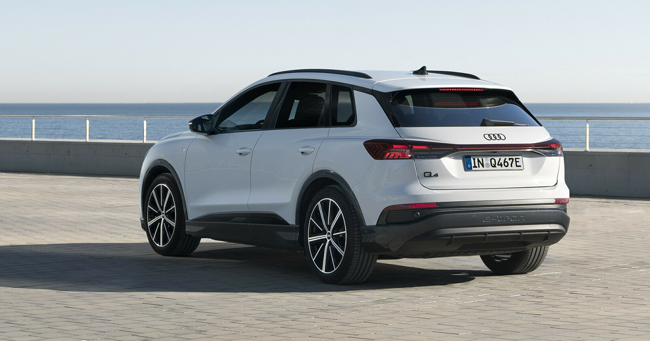 Audi Q4 40 e-tron en mouvement