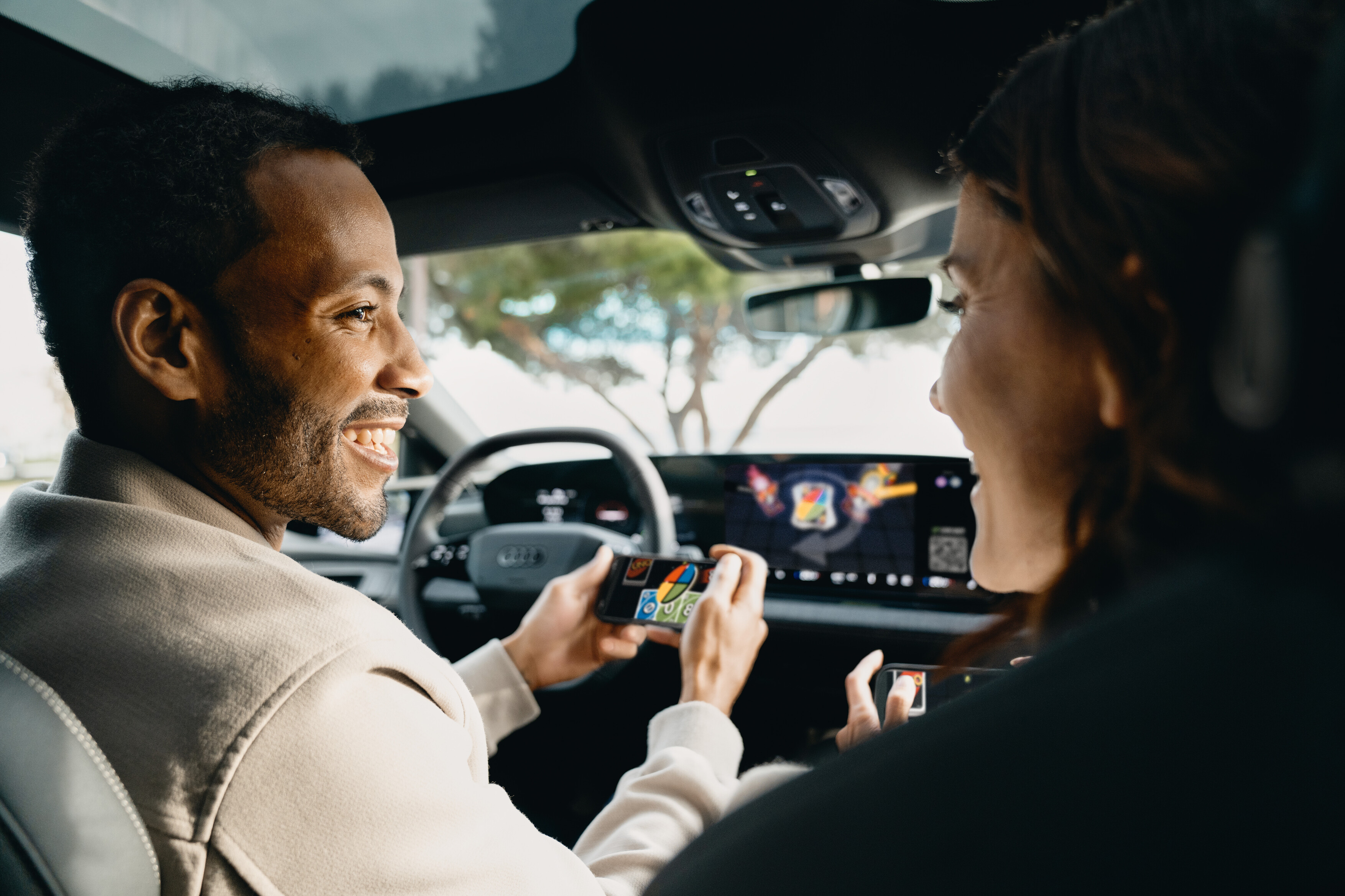 Manettes de jeu sous forme de smartphones pour Audi Manettes de jeu sous forme de smartphones pour Audi