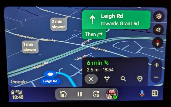 Un exemple de la nouvelle interface de Google Maps Un exemple de la nouvelle interface de Google Maps