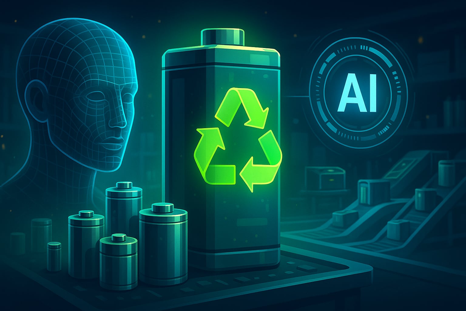 Des technologies de batteries qui changent la donne-6 Une image illustrant l'utilisation de l'IA dans le développement et le recyclage des batteries