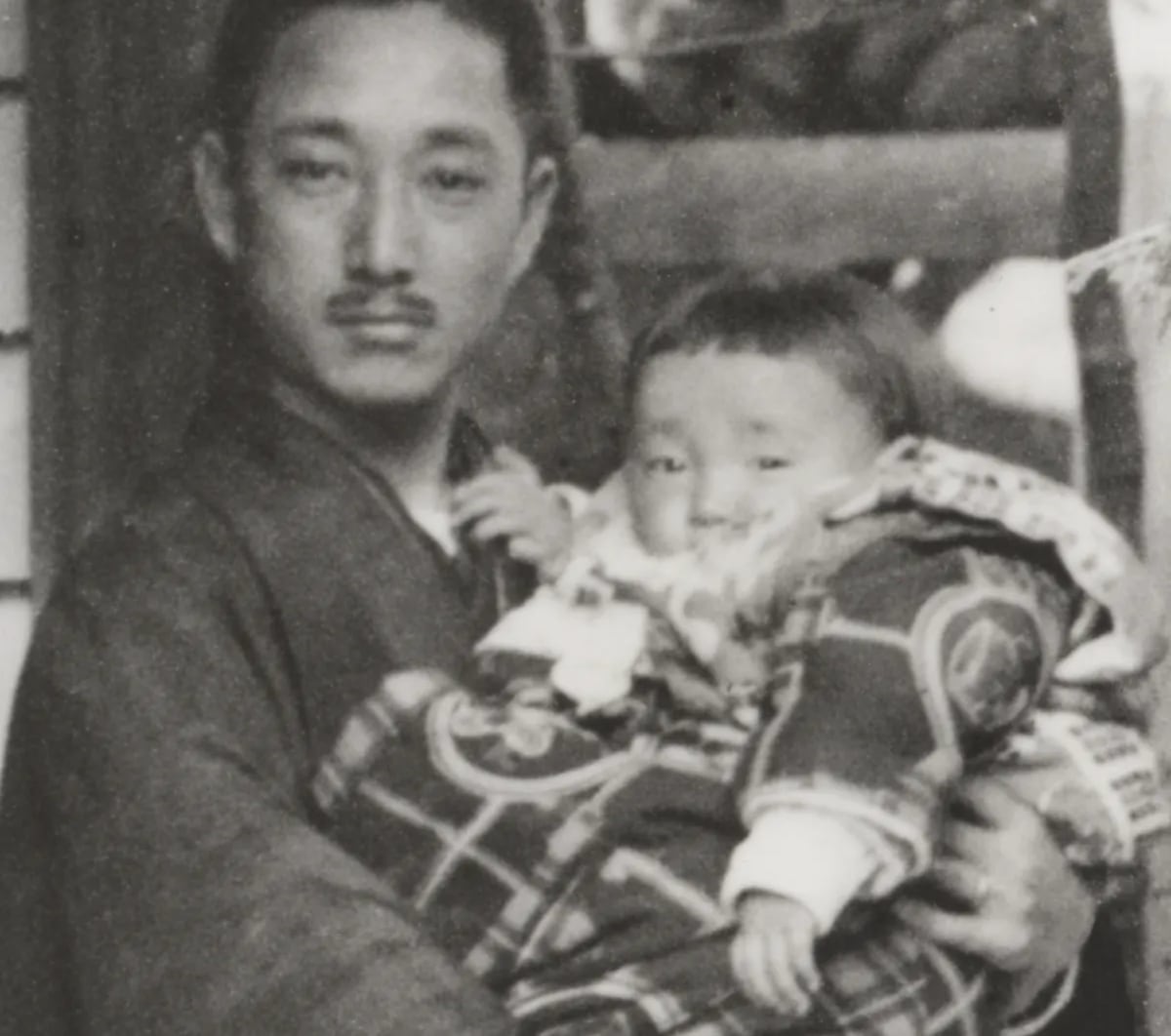 Akio Morita enfant avec son père