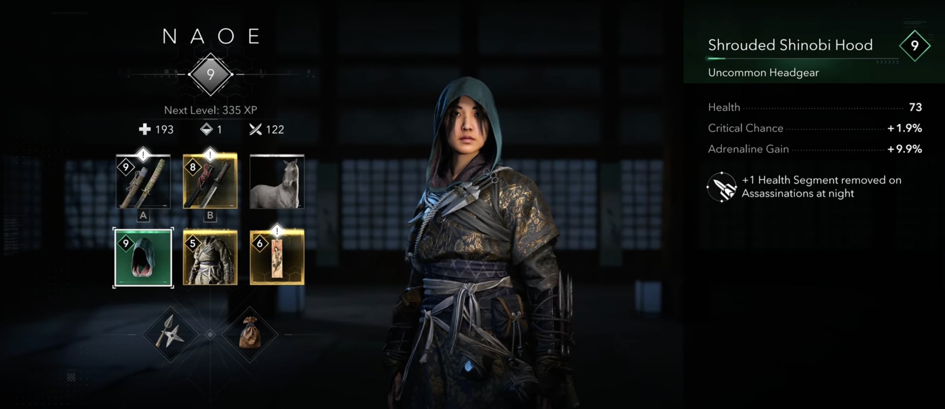 Shinobi Naoe de Assassin's Creed Shadows