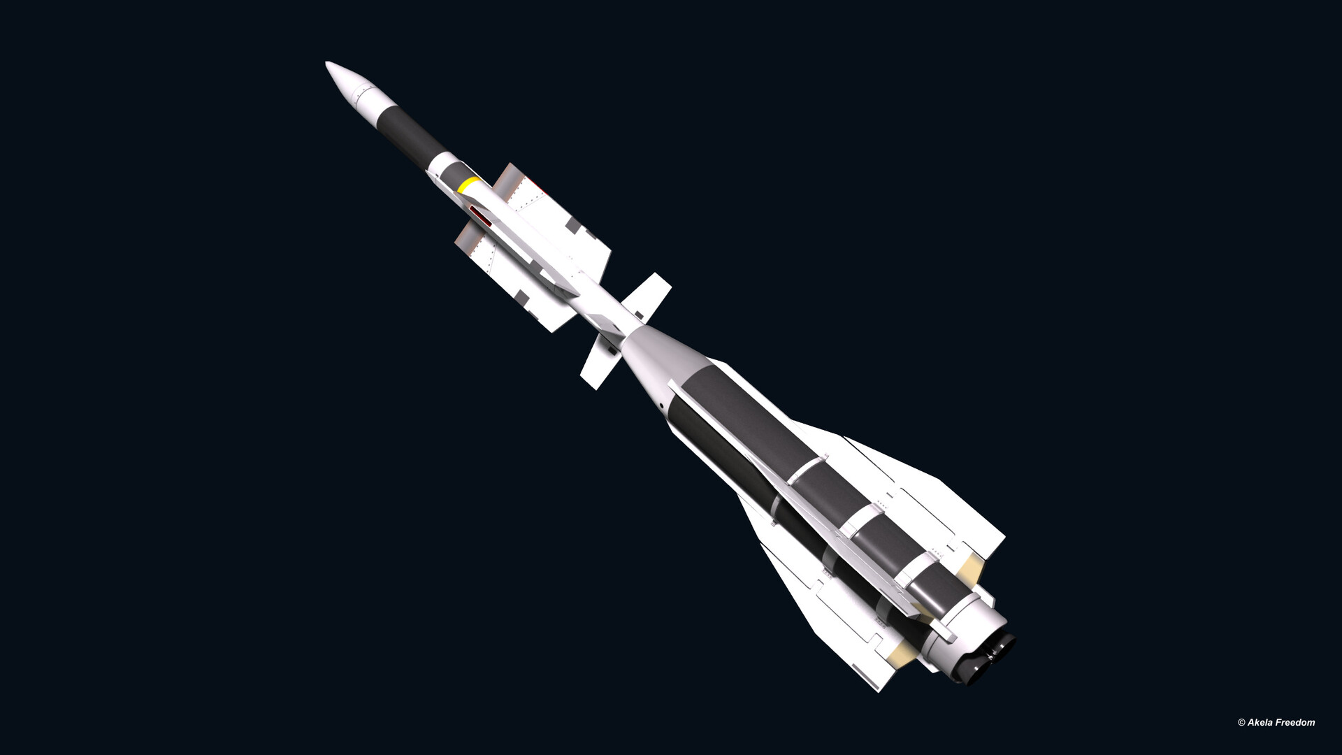 Missile antiaérien Aster 30 Missile antiaérien Aster 30. Illustration : Akela Freedom