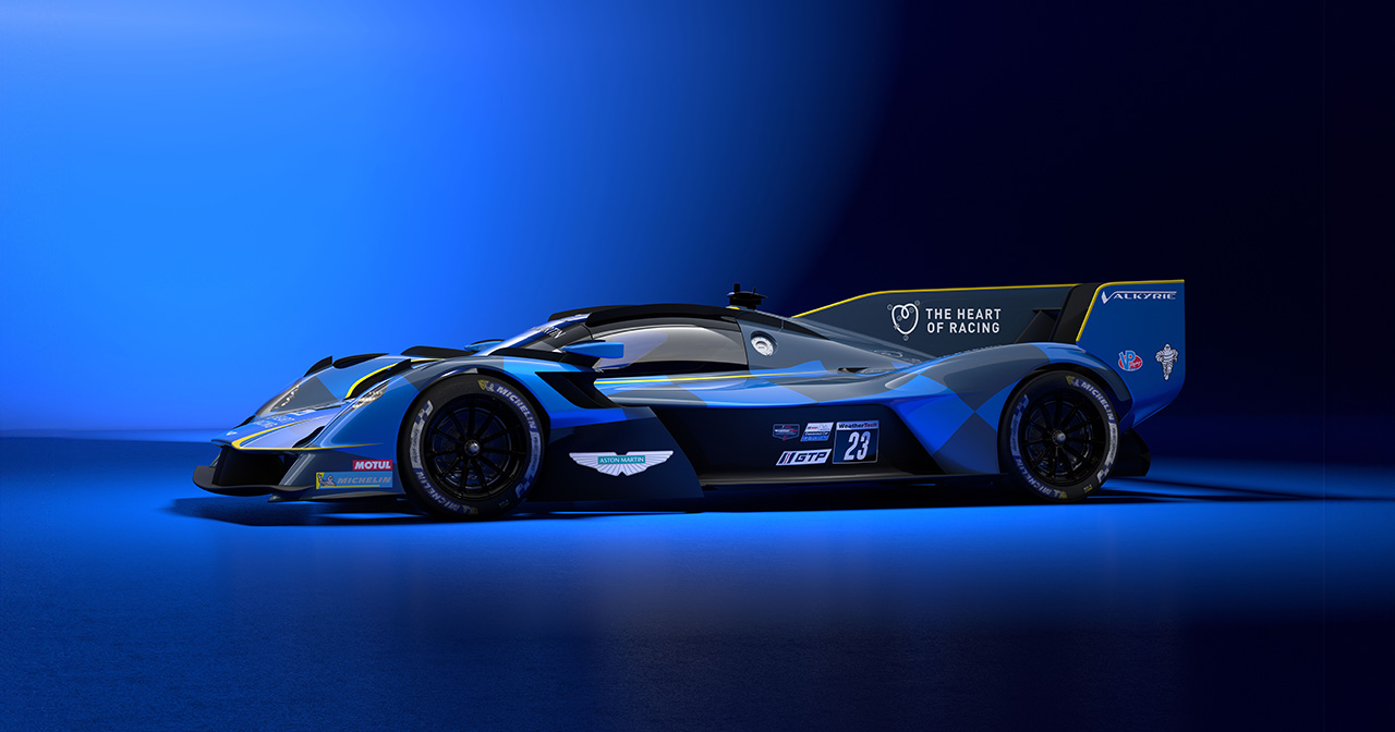 Aston Martin Valkyrie LMH au départ de la course. Aston Martin Valkyrie LMH au départ de la course.