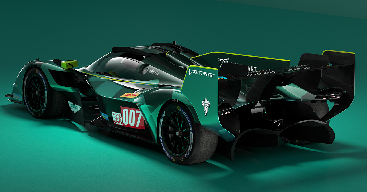 Aston Martin Valkyrie LMH lors d'un arrêt au stand. Aston Martin Valkyrie LMH lors d'un arrêt au stand.