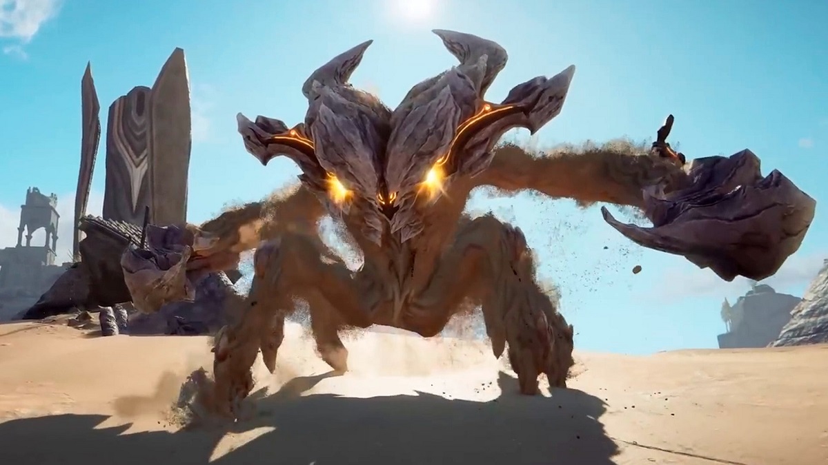 Magie puissante, monstres dangereux et désert immense dans la bande-annonce détaillée d'Atlas Fallen - jeu d'action-RPG des créateurs de The Surge. Magie puissante, monstres dangereux et désert immense dans la bande-annonce détaillée d'Atlas Fallen - jeu d'action-RPG des créateurs de The Surge.