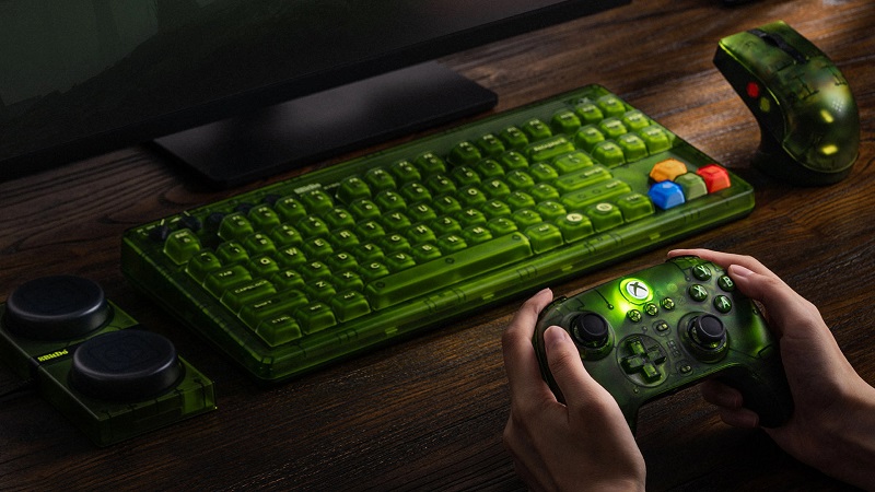 Clavier et souris de jeu 8BitDo au design vert Clavier et souris de jeu 8BitDo au design vert