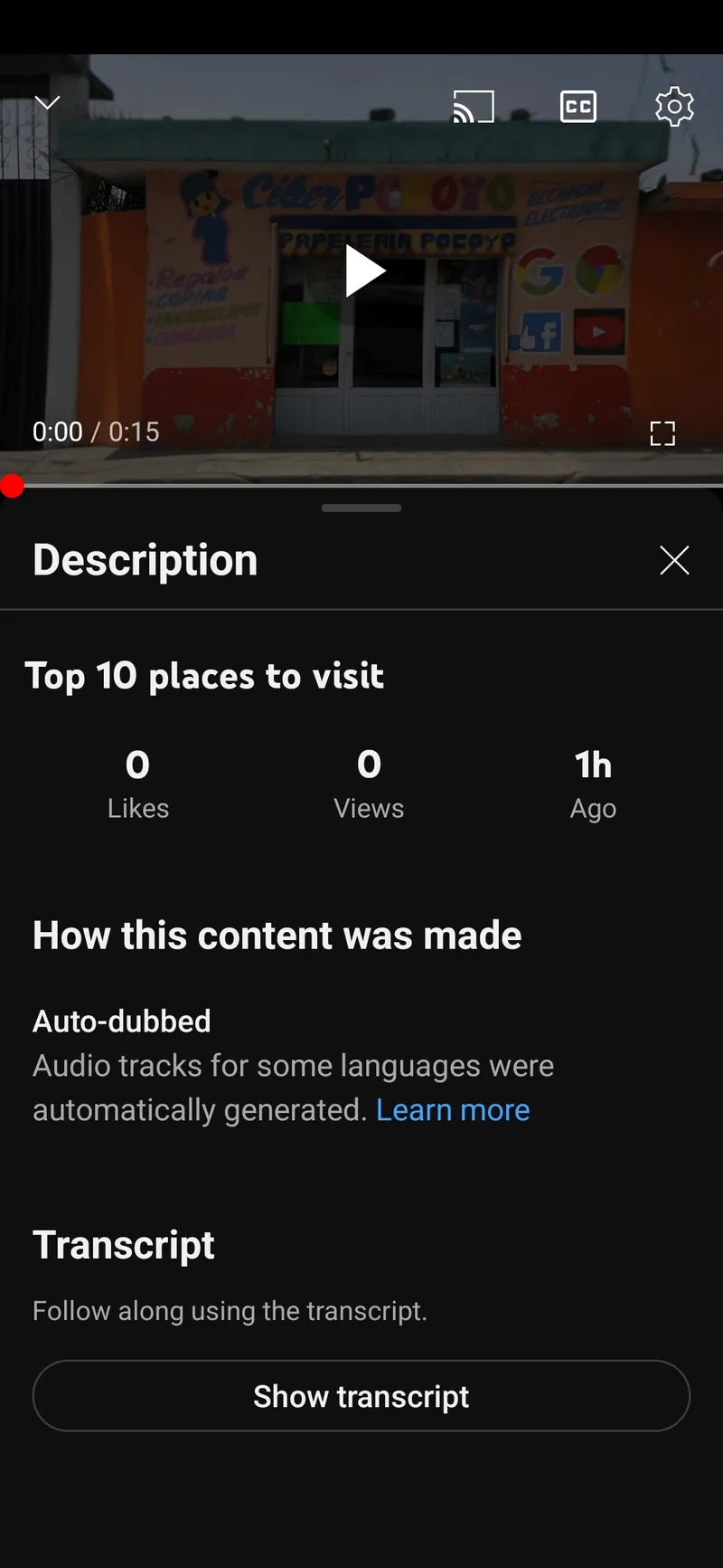 Doublage automatique des vidéos YouTube Doublage automatique des vidéos YouTube