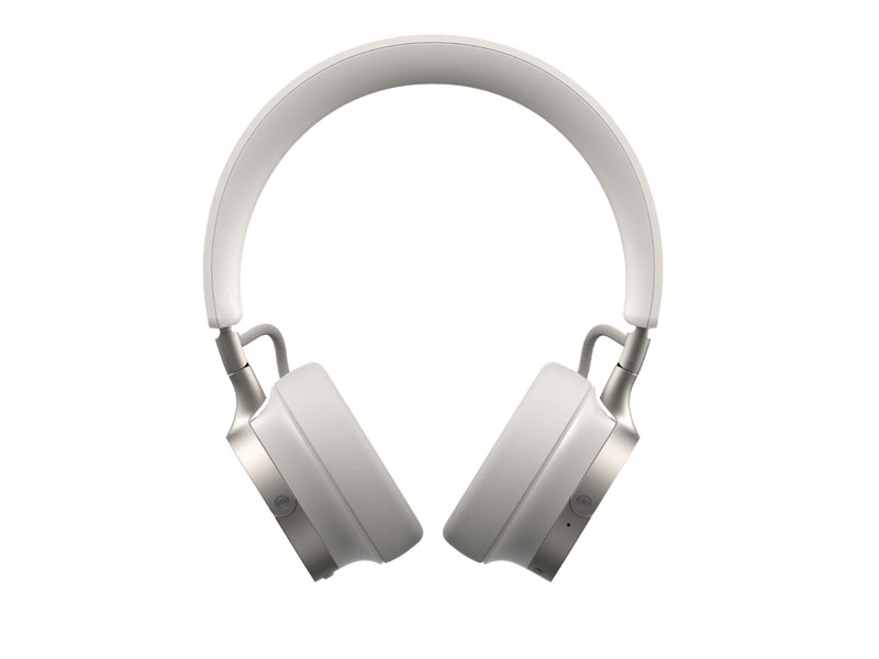 Vue de face des écouteurs Beyerdynamic Aventho 100 blancs Vue de face des écouteurs Beyerdynamic Aventho 100 blancs