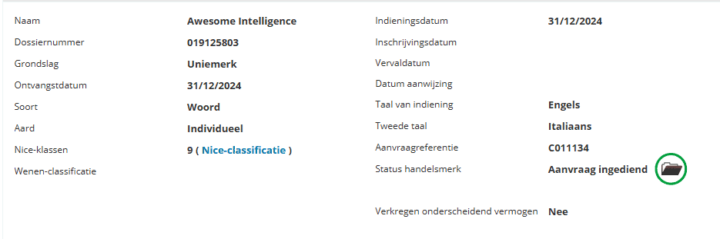 Capture d'écran de la marque "Awesome Intelligence" en Europe Capture d'écran de la marque "Awesome Intelligence" en Europe