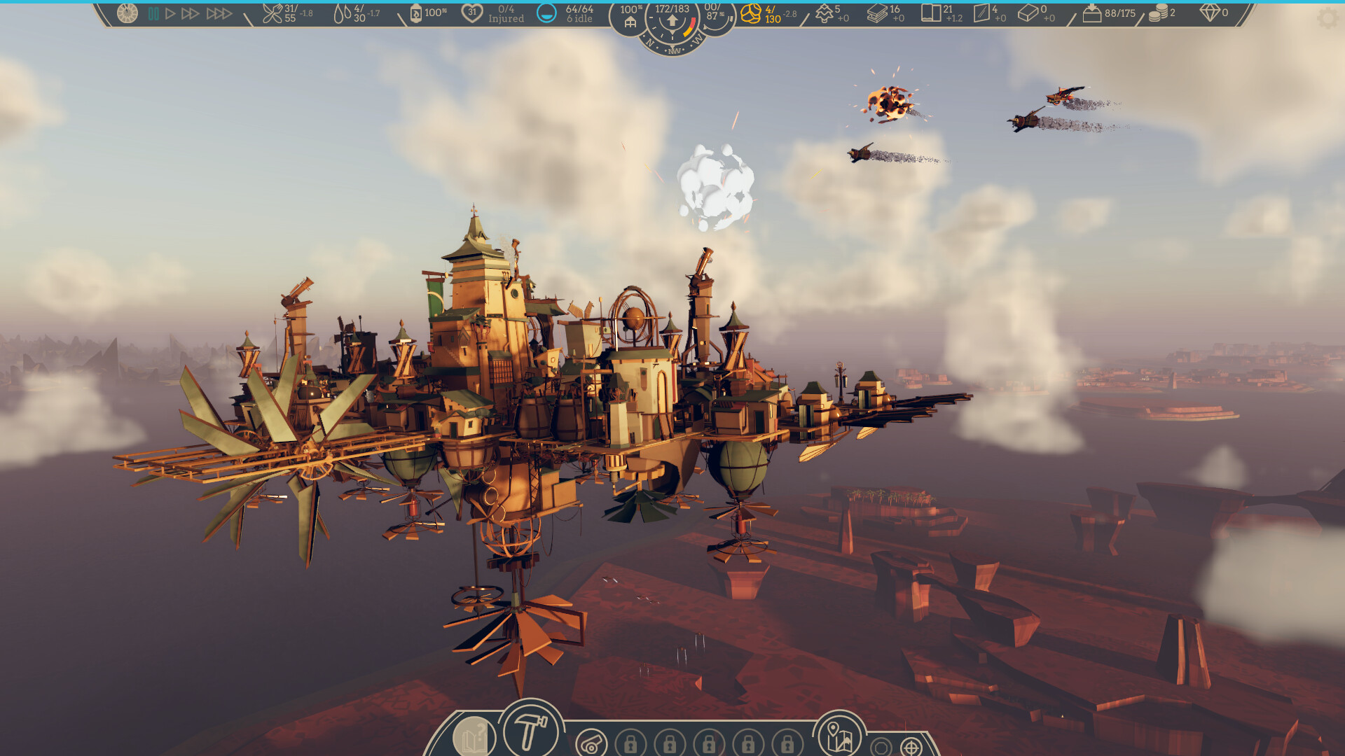 Une scène du jeu Airborne Empire Une scène du jeu Airborne Empire