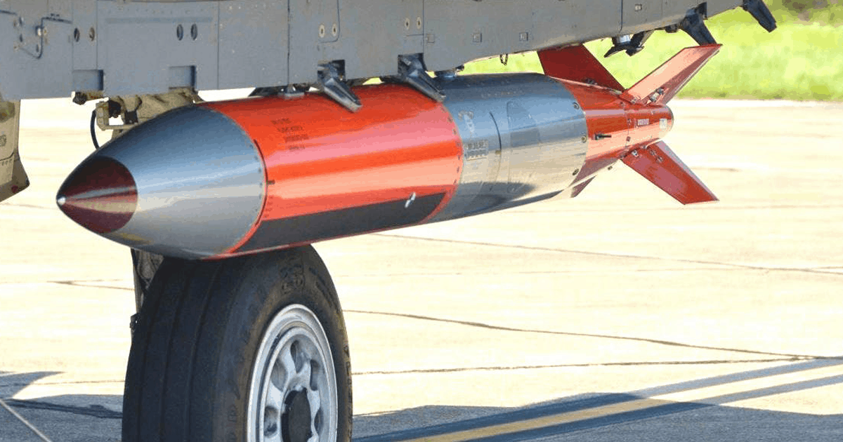 Un prototype de la bombe B61-12. Illustration : US AIR FORCE