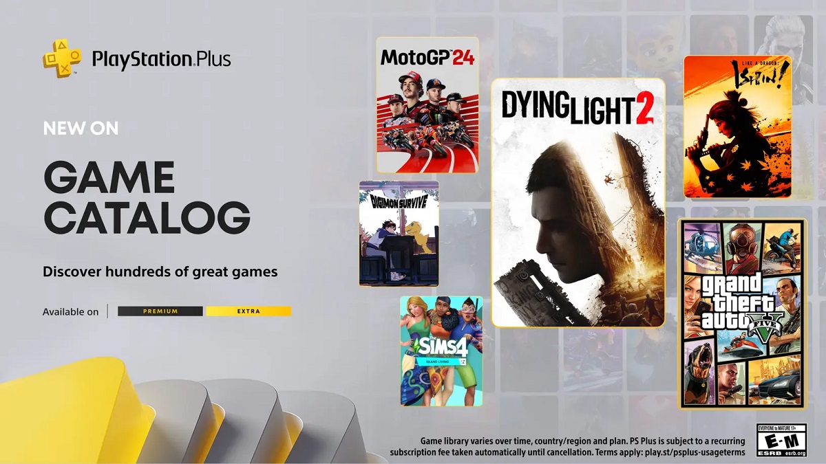 GTA V, Dying Light 2 et Chivalry 2 seront inclus dans la sélection de jeux de novembre pour les abonnés PlayStation Plus Extra et Premium.