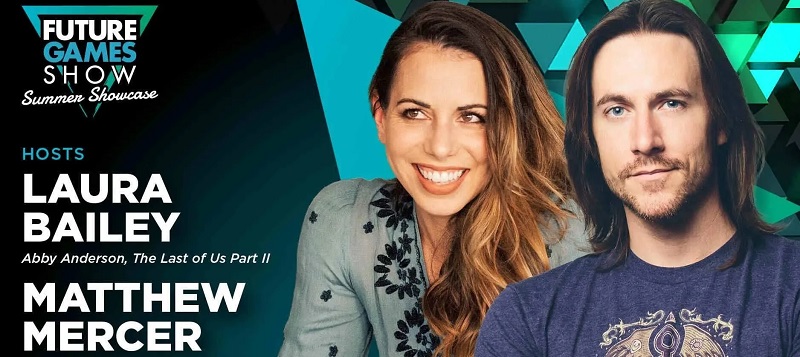 Laura Bailey et Matt Mercer Laura Bailey et Matt Mercer au Future Games Show