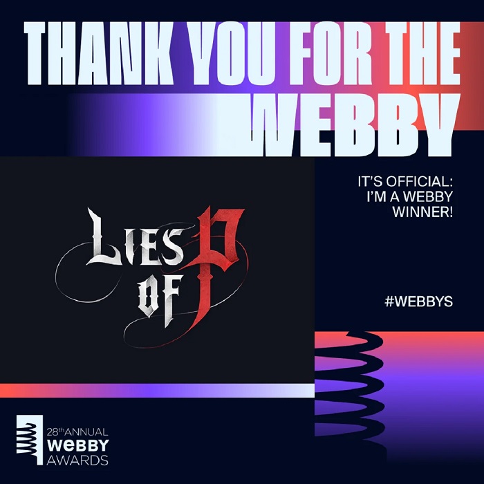 Lies of P a remporté trois prix aux Webby Awards 2024, devançant Baldurʼs Gate 3.-2 Lies of P a remporté trois prix aux Webby Awards 2024, devançant Baldurʼs Gate 3.-2