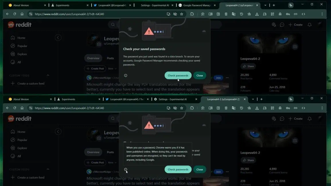 Mettez à jour votre mot de passe dans le gestionnaire de mots de passe Google