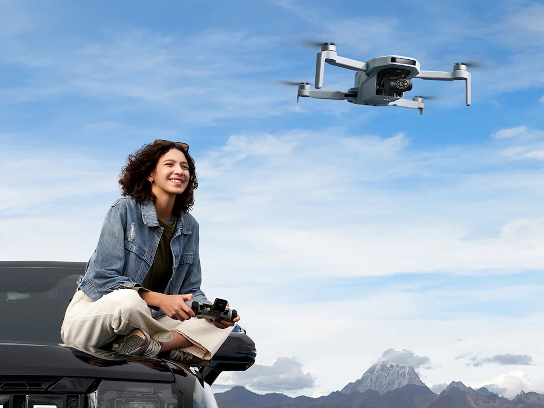 Le drone Atom 2 dans les airs