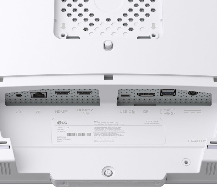 Vue du bas de LG UltraGear 32G810SA Vue du bas de LG UltraGear 32G810SA