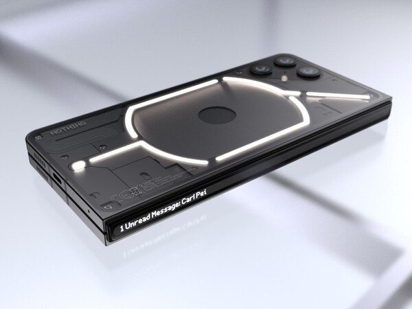 Écran flexible du smartphone Nothing Fold (1) doté d'une charnière unique Écran flexible du smartphone Nothing Fold (1) doté d'une charnière unique