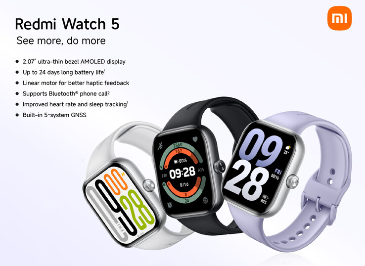 Principales caractéristiques et options de couleur de la Redmi Watch 5 Principales caractéristiques et options de couleur de la Redmi Watch 5