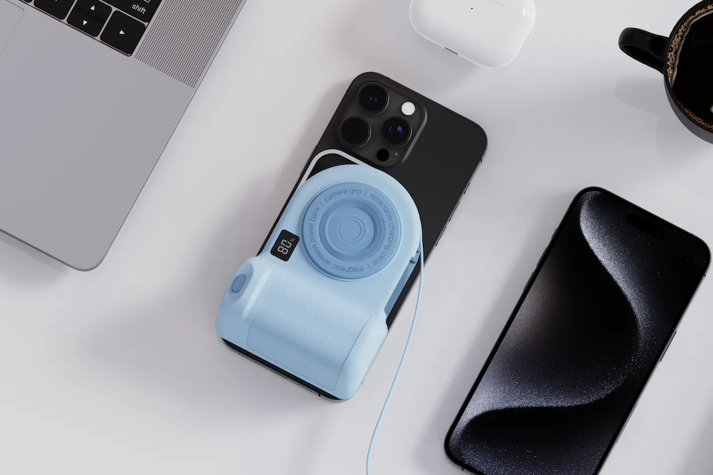 Belkin Stage PowerGrip bleu 2 Belkin Stage PowerGrip bleu 2