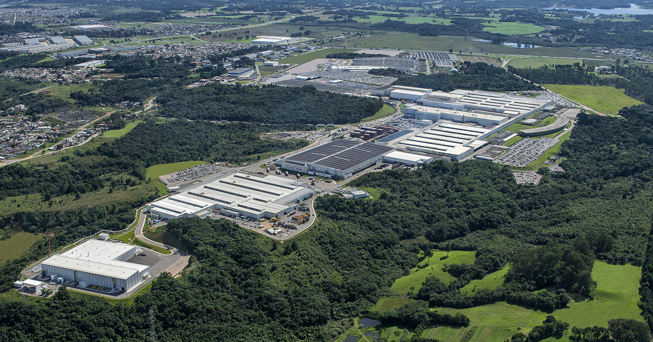 Usine d'assemblage de voitures à Curitiba, Brésil