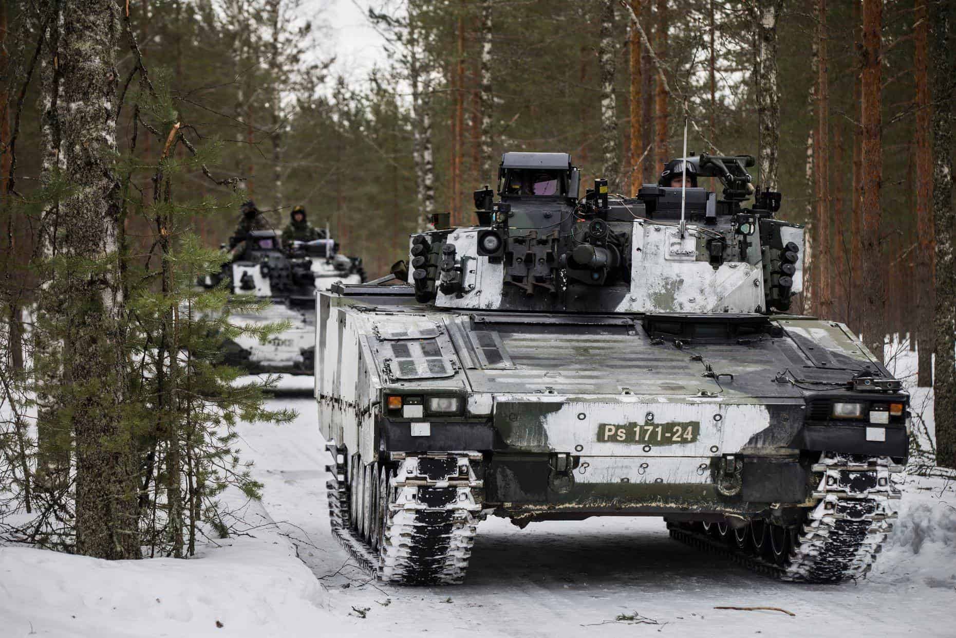 CV9030FIN VÉHICULE DE COMBAT D'INFANTERIE. Illustration : Ministère finlandais de la Défense