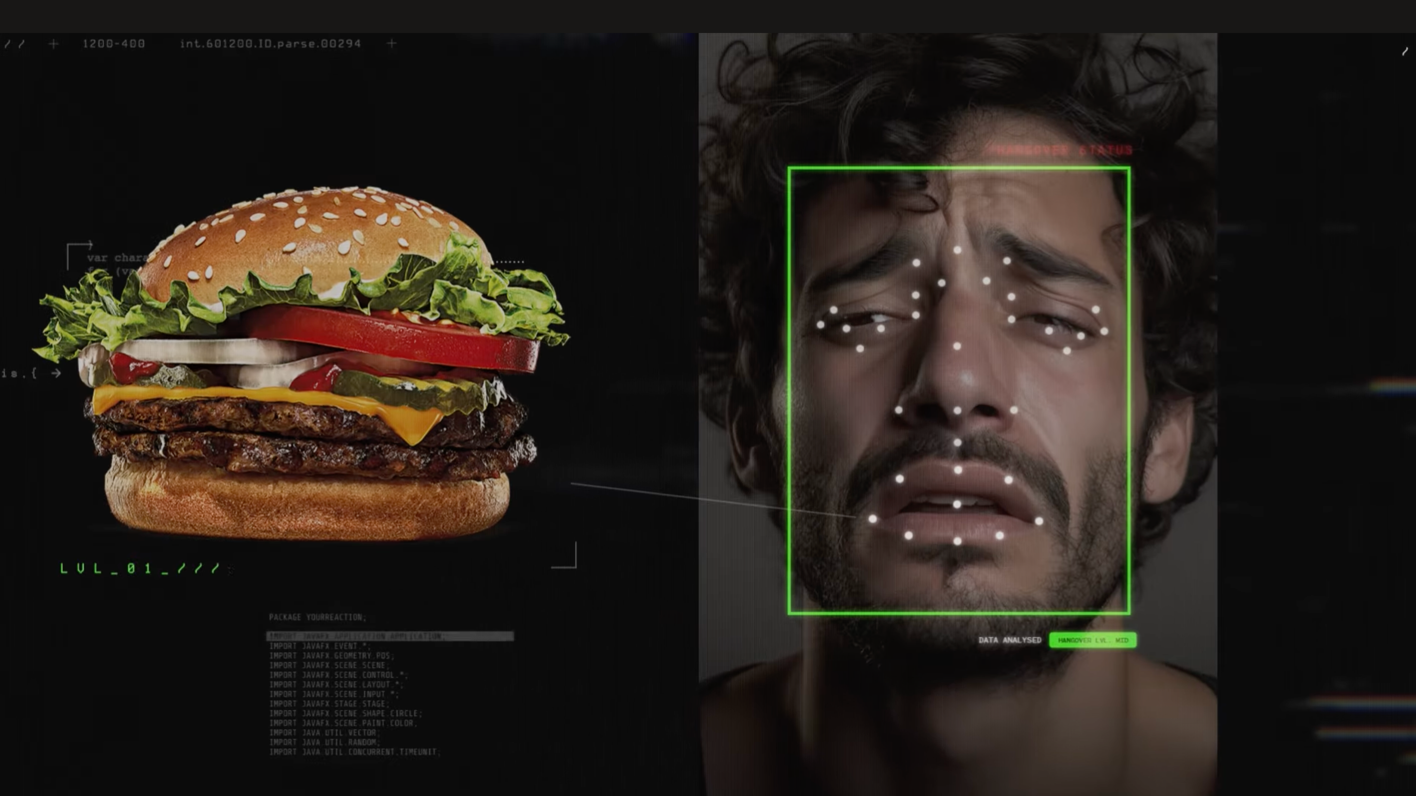 Burger King a lancé une application de scannage du niveau de la gueule de bois pour accorder des réductions. Burger King a lancé une application de scannage du niveau de la gueule de bois pour accorder des réductions.