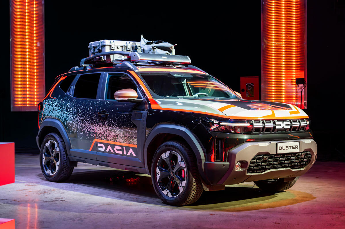 Dacia Duster Soul of Dakar, quart avant. Dacia Duster Soul of Dakar, quart avant.