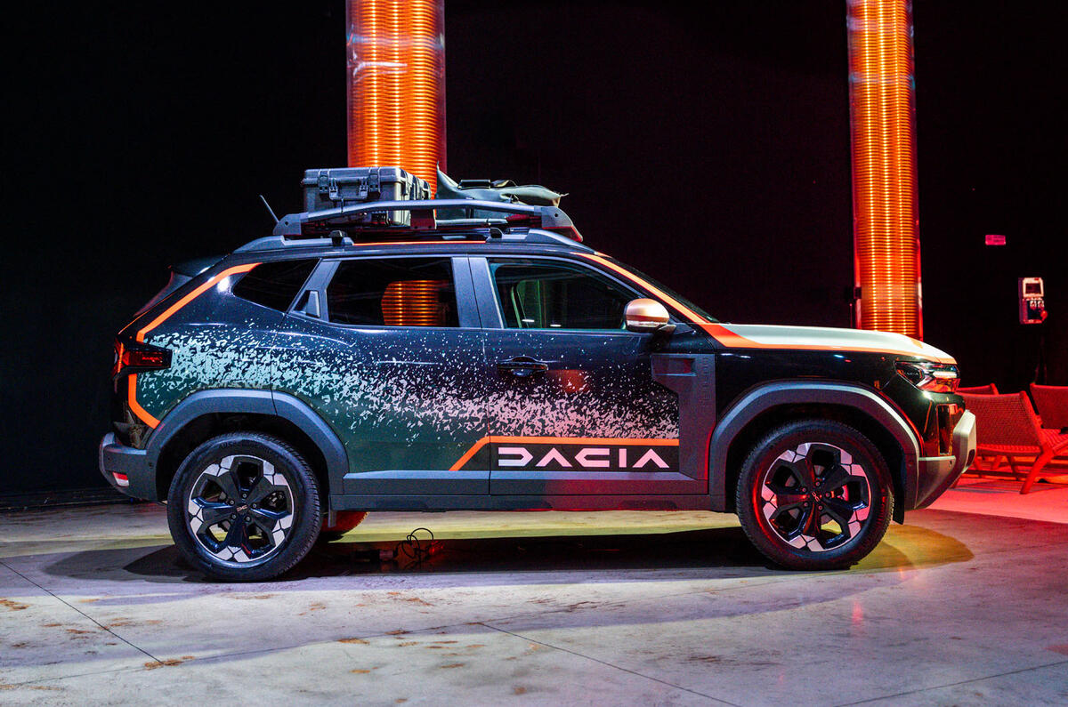 Dacia Duster Soul of Dakar, vue latérale Dacia Duster Soul of Dakar, vue latérale