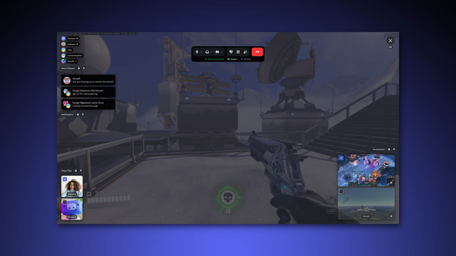 Nouvelle sortie Discord au-dessus du jeu (overlay)