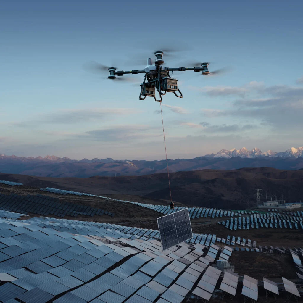 DJI FlyCart 100 au sol DJI FlyCart 100 au sol