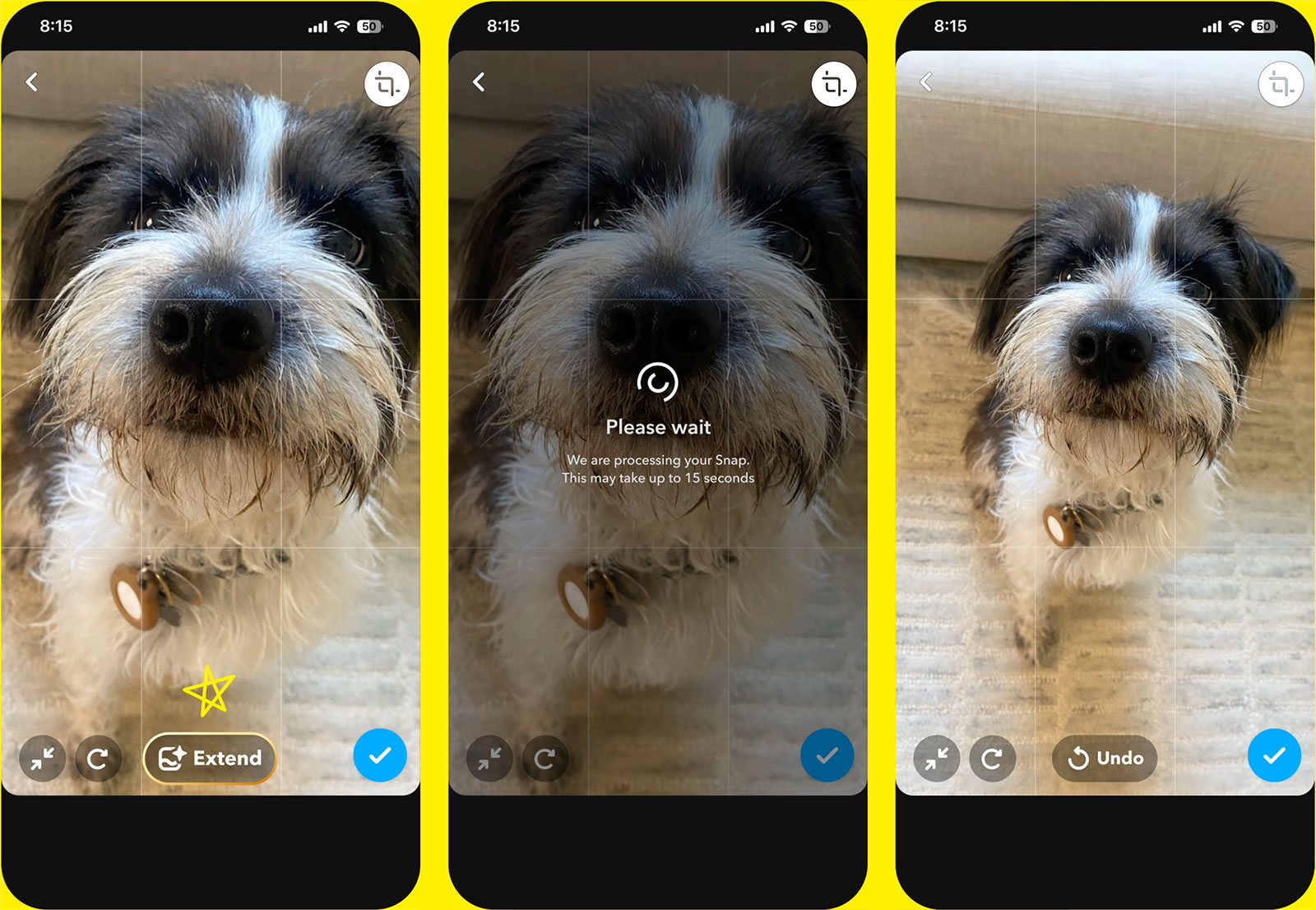Les abonnés de Snapchat+ peuvent désormais utiliser l'IA pour créer ou développer des images dans l'application. Les abonnés de Snapchat+ peuvent désormais utiliser l'IA pour créer ou développer des images dans l'application.