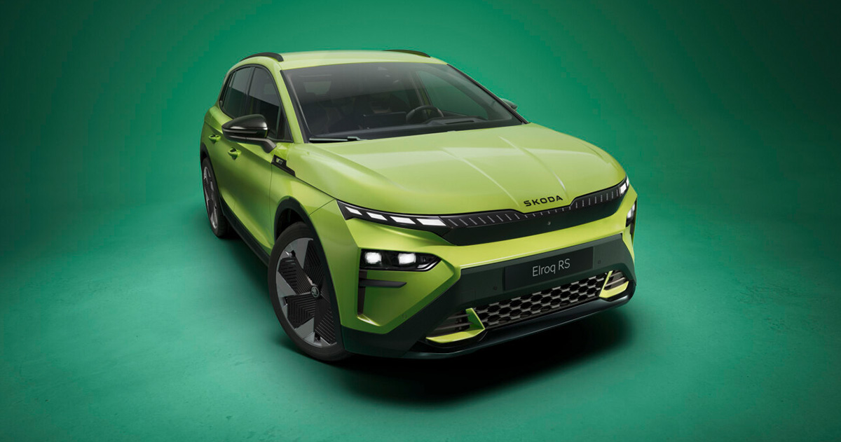 Vue avant du Skoda Elroq RS Vue avant du Skoda Elroq RS