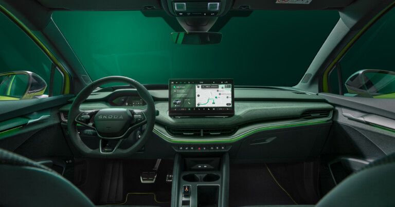 Intérieur avant du Skoda Elroq RS Intérieur avant du Skoda Elroq RS