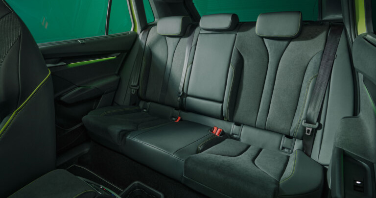 Sièges arrière de la Skoda Elroq RS Sièges arrière de la Skoda Elroq RS
