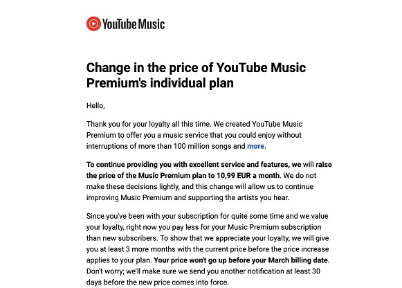 Google augmente le prix des abonnements à YouTube Premium et YouTube Music dans certains pays, mais propose une réduction de trois mois.-2 Google augmente le prix des abonnements à YouTube Premium et YouTube Music dans certains pays, mais propose une réduction de trois mois.-2