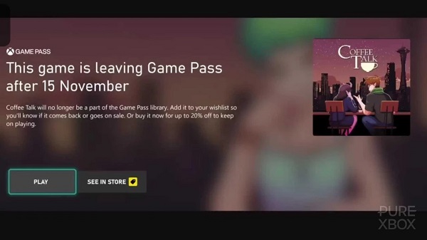 Nouvelle fonctionnalité Xbox Game Pass : les utilisateurs du service recevront désormais des notifications sur les jeux qui quitteront bientôt le catalogue.-3 Nouvelle fonctionnalité Xbox Game Pass : les utilisateurs du service recevront désormais des notifications sur les jeux qui quitteront bientôt le catalogue.-3