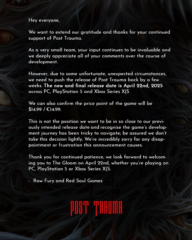 Post Trauma - couverture du jeu Post Trauma - couverture du jeu