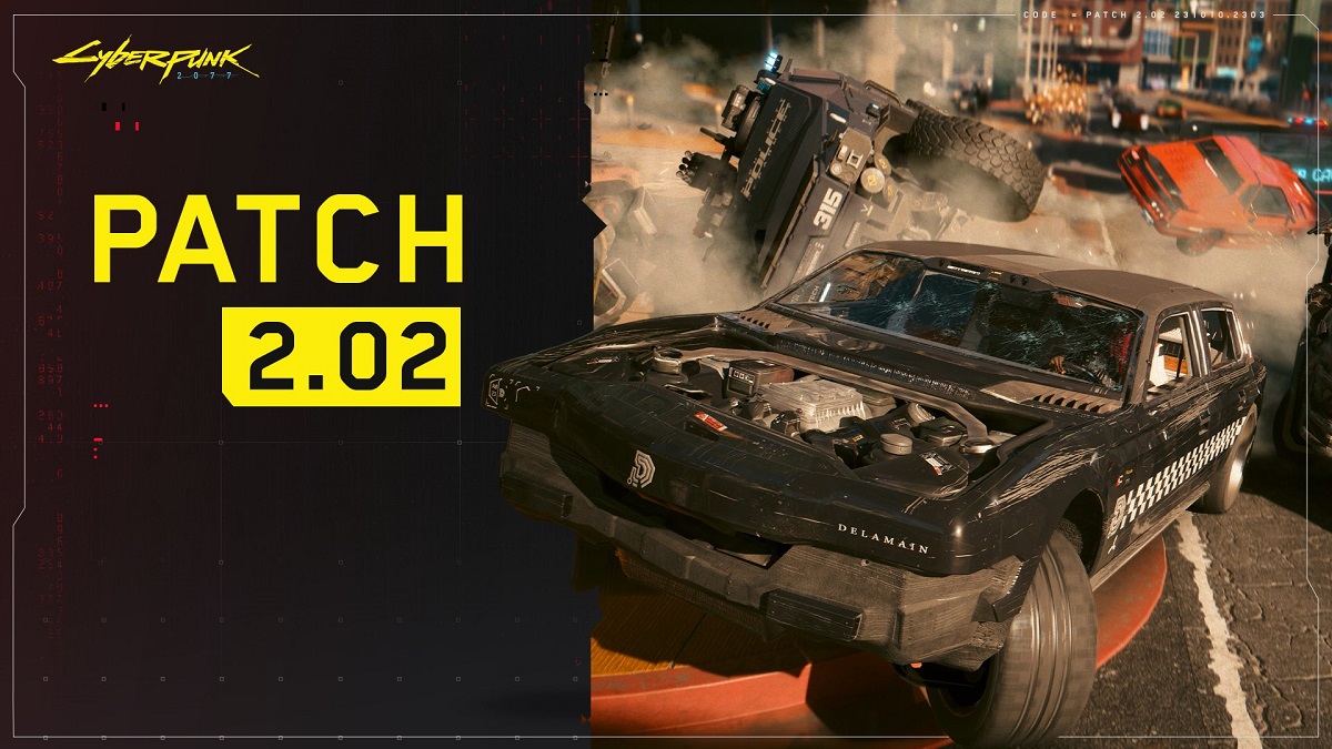 Un patch majeur 2.02 a été publié pour Cyberpunk 2077. CD Projekt RED a corrigé un grand nombre de bugs et a ramené le maslcar Quadra Sport R-7 "Vigilante" pour les joueurs de la série Xbox. Un patch majeur 2.02 a été publié pour Cyberpunk 2077. CD Projekt RED a corrigé un grand nombre de bugs et a ramené le maslcar Quadra Sport R-7 "Vigilante" pour les joueurs de la série Xbox.