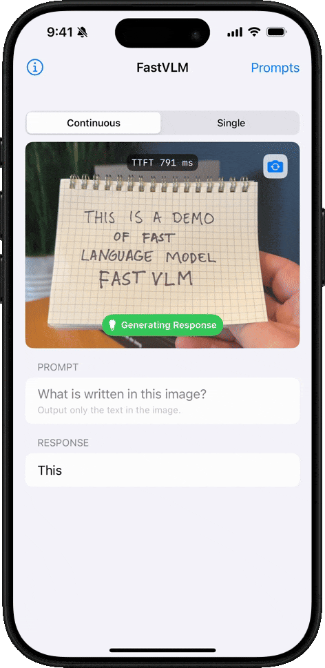 FastVLM traitement d'images - texte manuscrit FastVLM traitement d'images - texte manuscrit