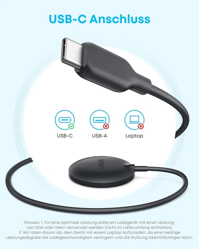 Zolo Wireless Charger avec câble USB-C Zolo Wireless Charger avec câble USB-C