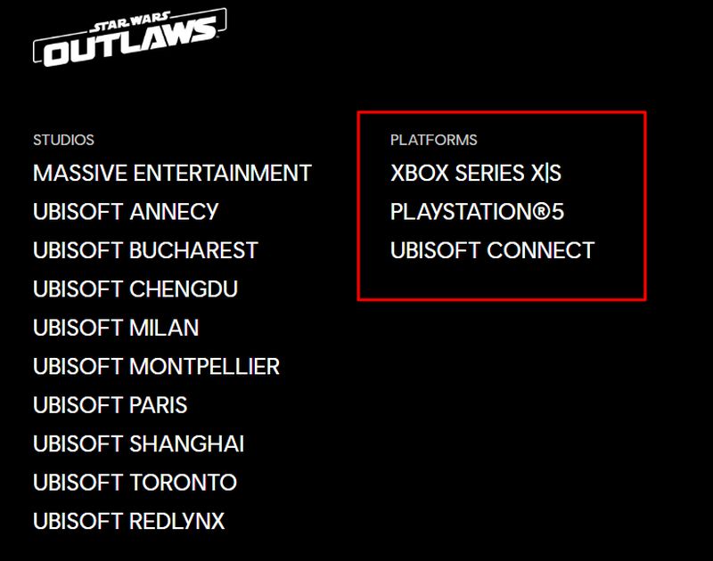 Les utilisateurs de Steam et d'EGS ne pourront pas acheter Star Wars : Outlaws. Ce jeu d'action prometteur sera uniquement disponible pour les joueurs PC sur l'Ubisoft Store et l'Ubisoft Connect.-2 Les utilisateurs de Steam et d'EGS ne pourront pas acheter Star Wars : Outlaws. Ce jeu d'action prometteur sera uniquement disponible pour les joueurs PC sur l'Ubisoft Store et l'Ubisoft Connect.-2
