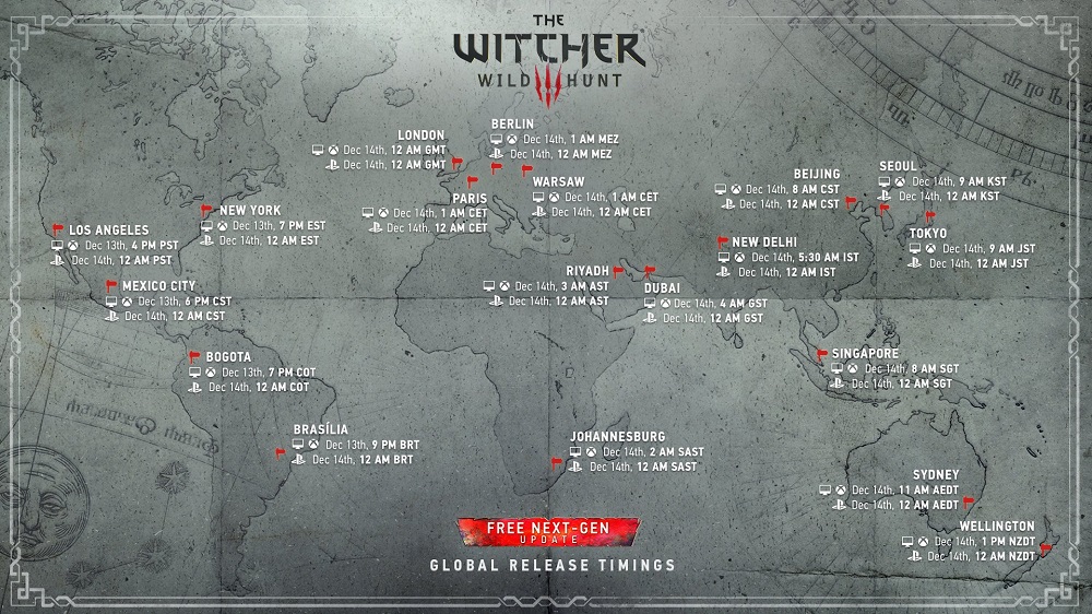 Avec le souci des joueurs : CD Projekt Red a publié la carte de sortie de la version actualisée de The Witcher 3 : Wild Hunt aux quatre coins du monde.-2 Avec le souci des joueurs : CD Projekt Red a publié la carte de sortie de la version actualisée de The Witcher 3 : Wild Hunt aux quatre coins du monde.-2