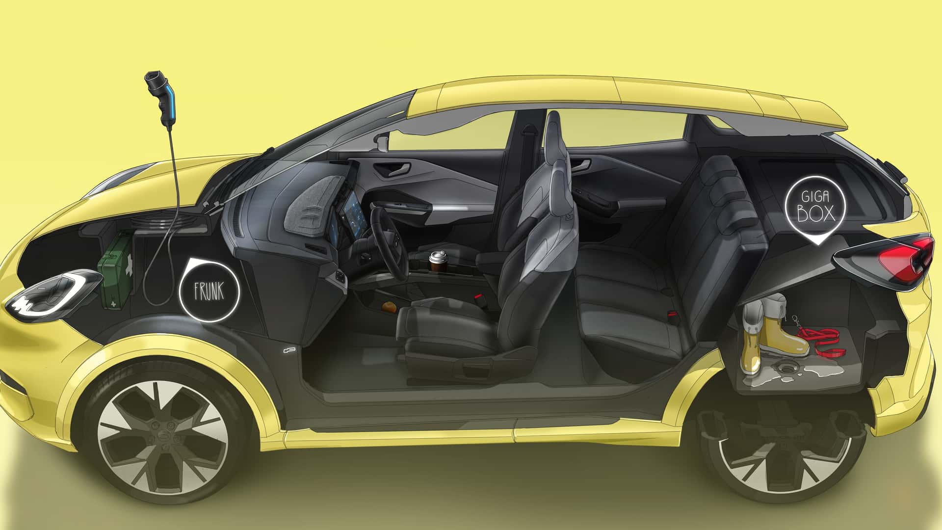Intérieur de la Ford Puma Gen-E avec deux écrans HD Intérieur de la Ford Puma Gen-E avec deux écrans HD