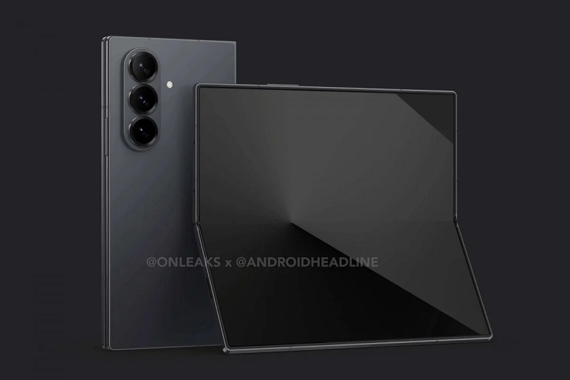 Rendu fuite du Galaxy Z Fold 7 Rendu fuite du Galaxy Z Fold 7